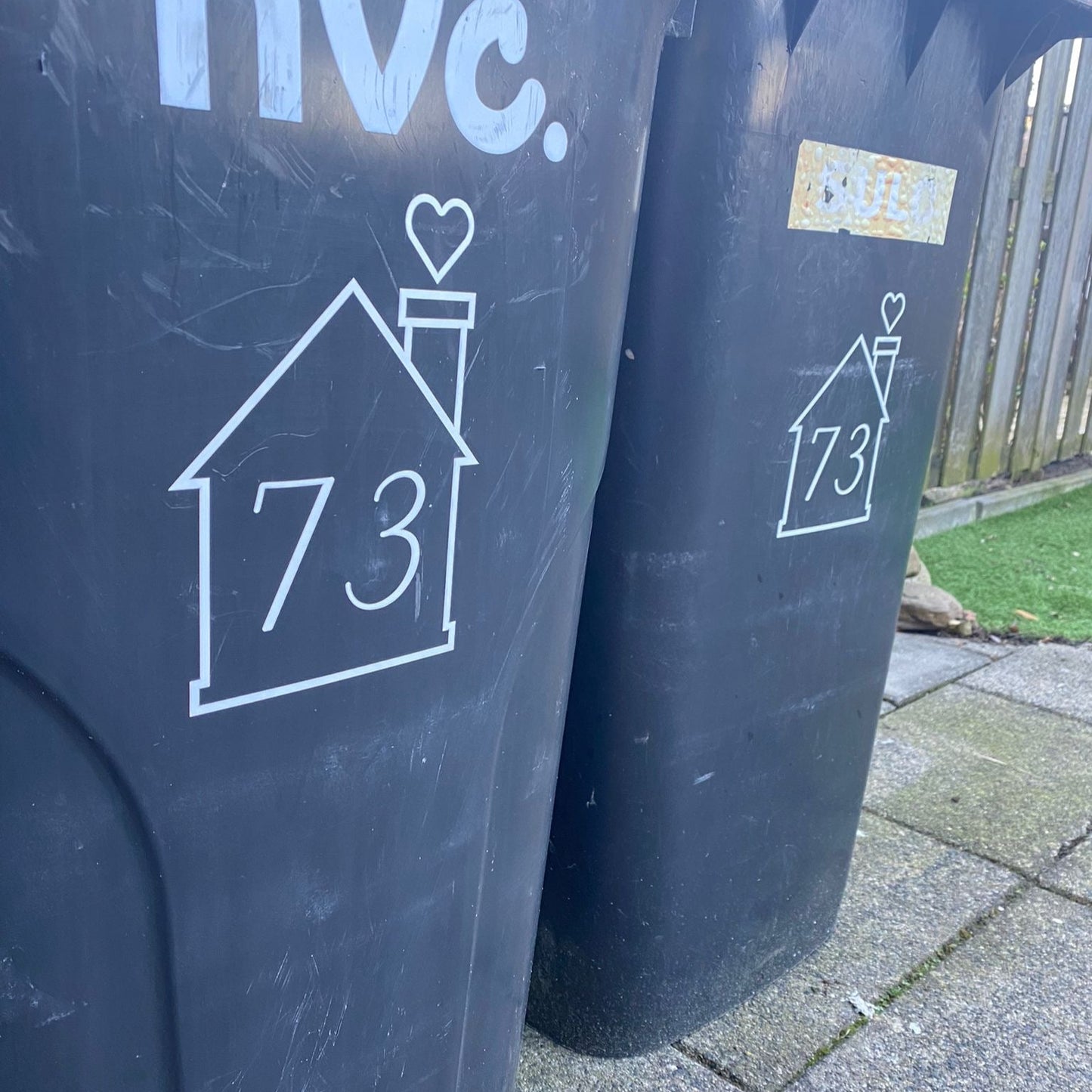 Kliko sticker met huisnummer