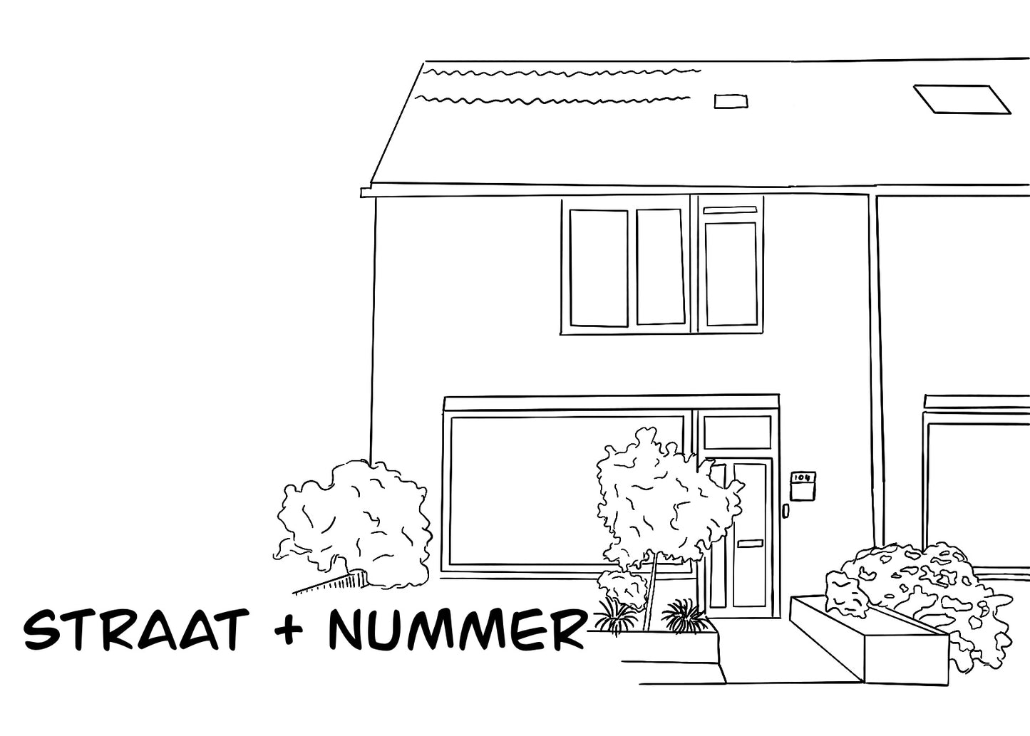 Lijntekening - gepersonaliseerd