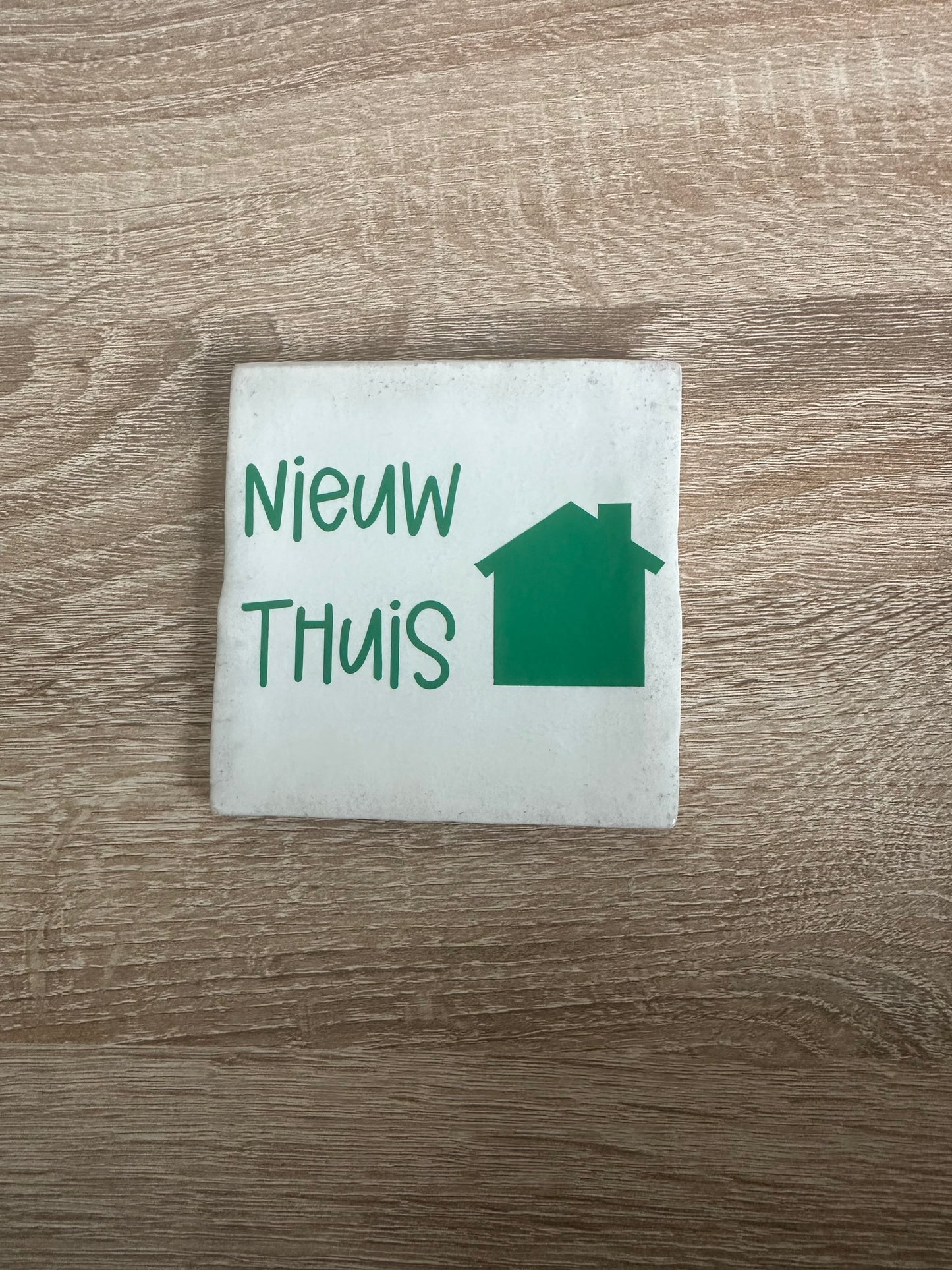 Tegeltje met tekst en/of afbeelding