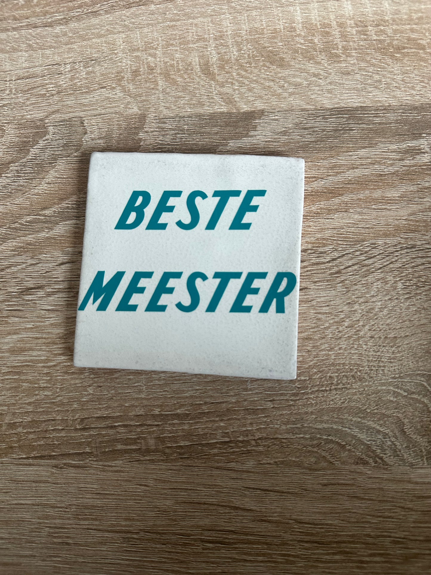 Tegeltje met tekst en/of afbeelding