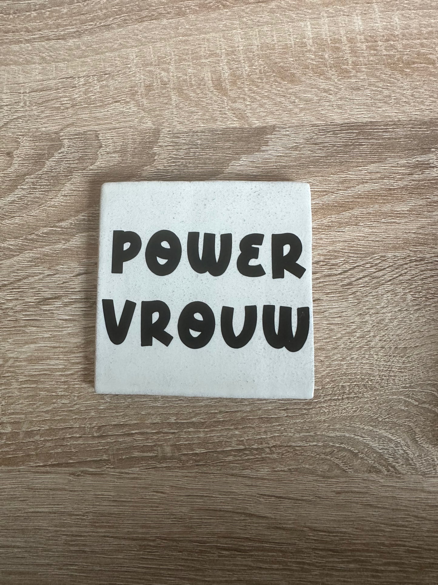 Tegeltje met tekst en/of afbeelding