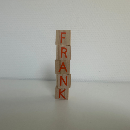 Gepersonaliseerde stapelblok met naam - variant 1-5 blokken