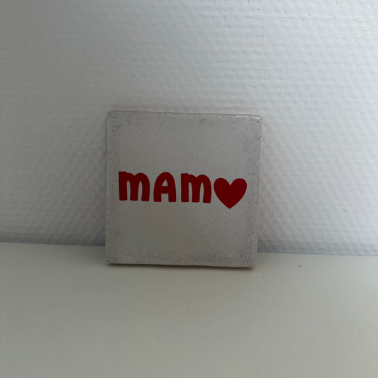 Tegeltje met tekst en/of afbeelding