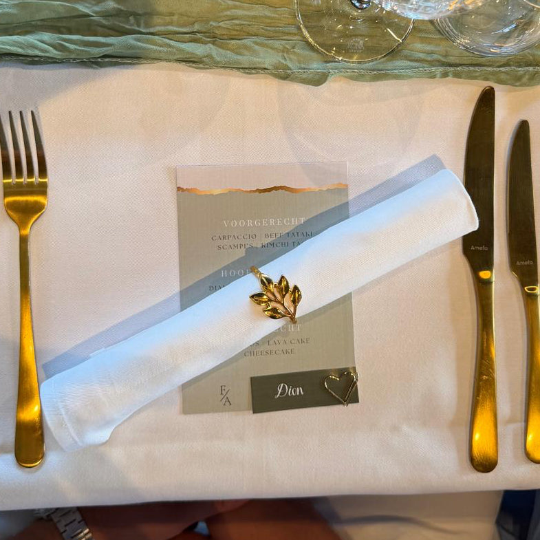Gepersonaliseerde menukaarten