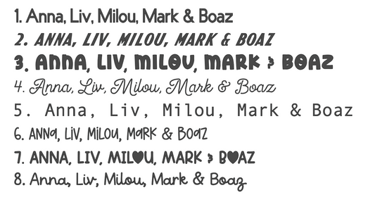 Gepersonaliseerde boekenlegger met naam