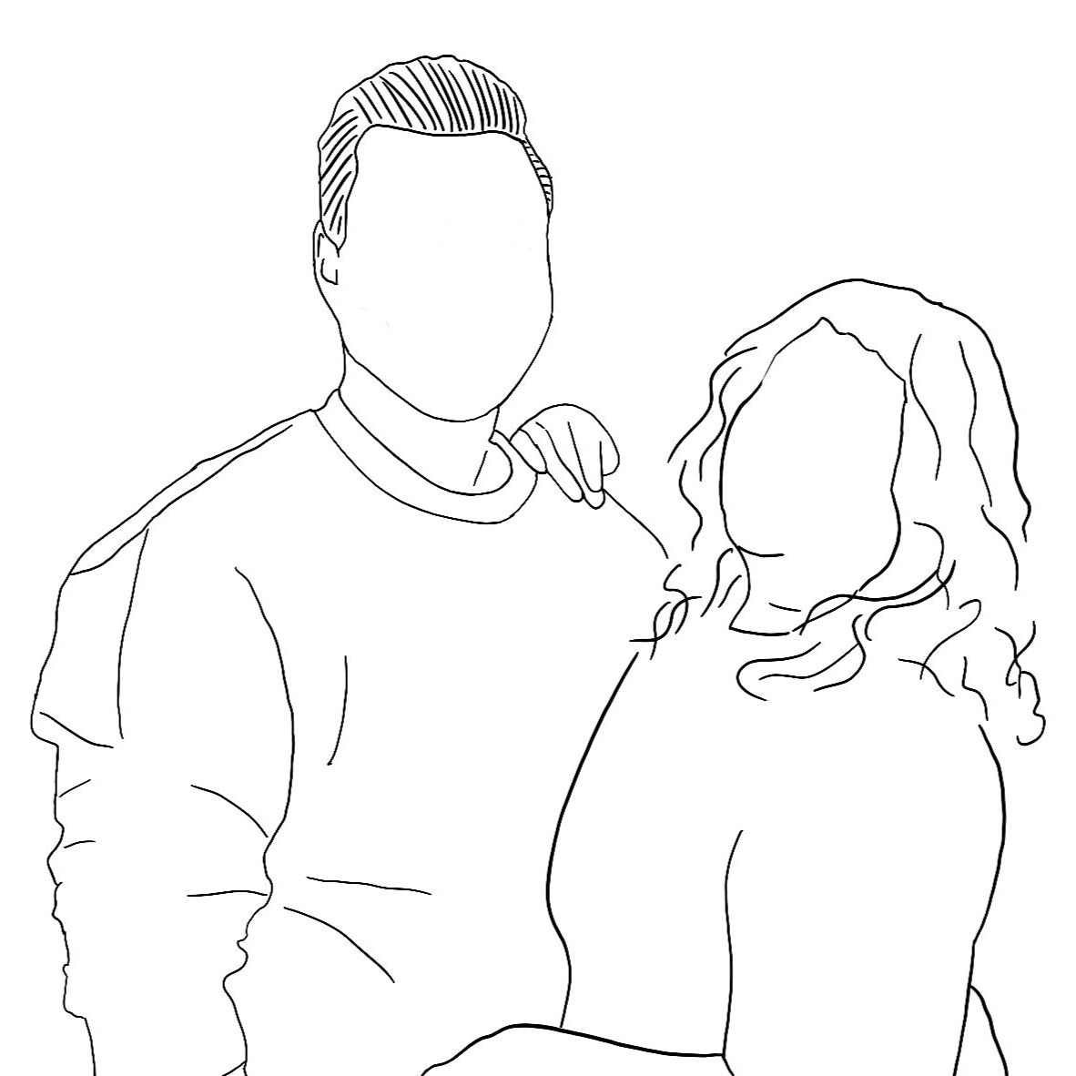 Lijntekening - gepersonaliseerd