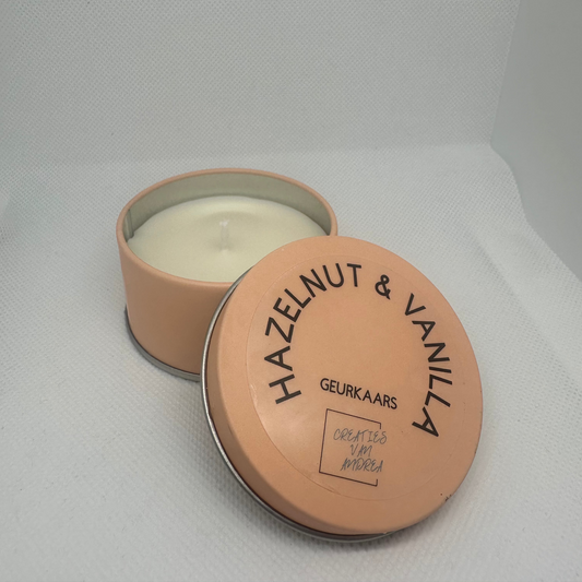 Geurkaars in blik - Hazelnut & Vanilla