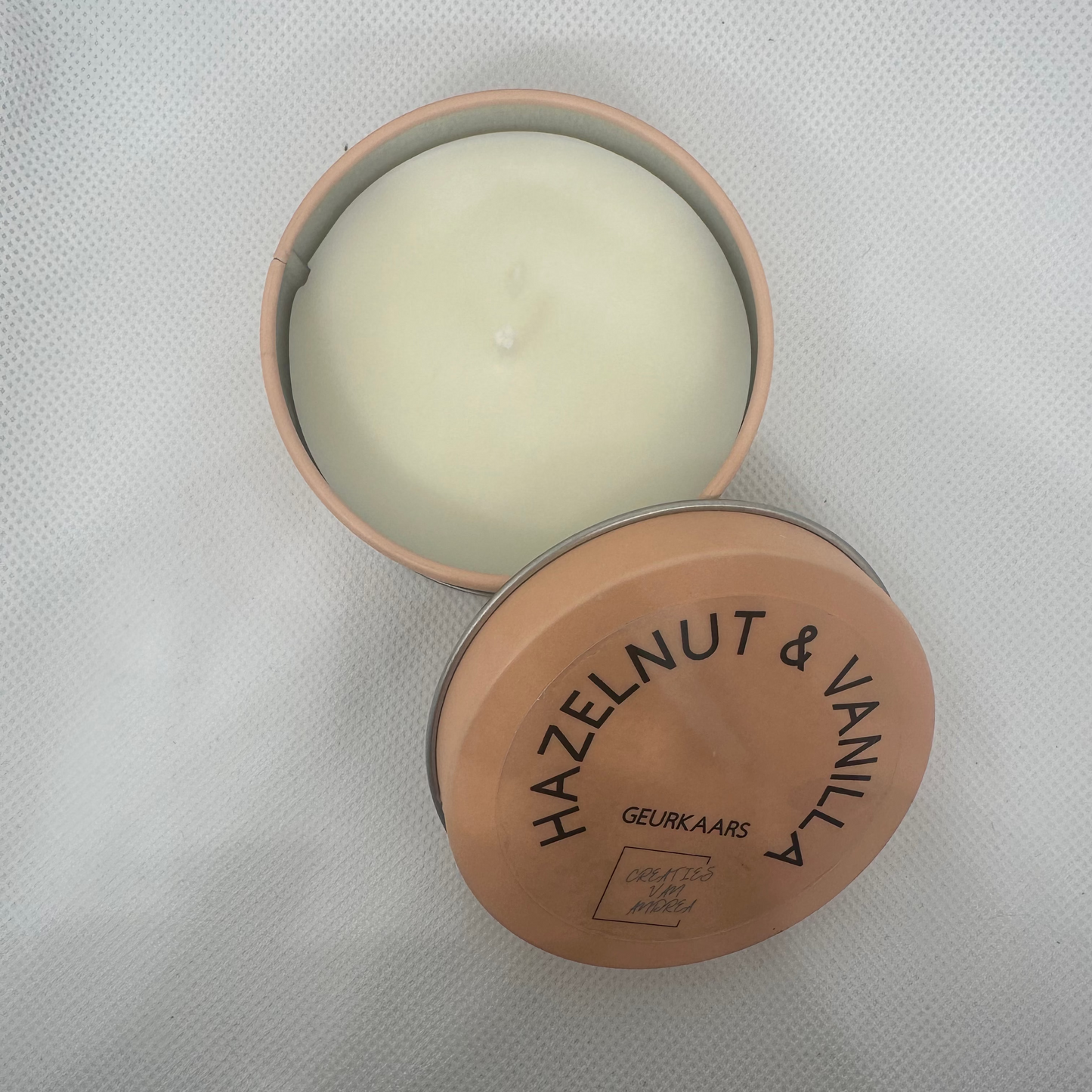 Geurkaars in blik - Hazelnut & Vanilla
