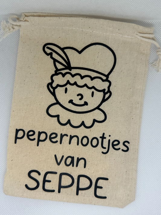 Pepernootzakje met naam